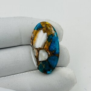 Natural Oyster Turquoise Cabochon, Copper Oyster Turquoise Gemstone, Multi Color Oyster Turquoise Crystal, Jewelry Making Stone