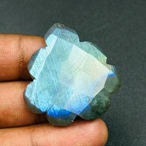 Natural Labradorite Clouds Shape, Faceted Flashy Labradorite Cloud Shape Beads, Carved Cloud