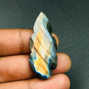Natural Labradorite Clouds Shape, Faceted Flashy Labradorite Cloud Shape Beads, Carved Cloud
