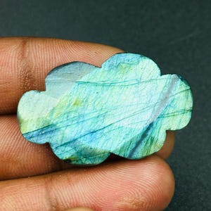 Natural Labradorite Clouds Shape, Faceted Flashy Labradorite Cloud Shape Beads, Carved Cloud