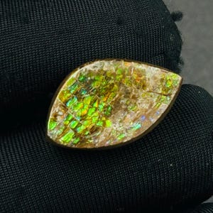 Natural Ammolite Gemstone | Cabochon Ammolite | Ammolite Stone | Loose Ammolite Gemstone | Jewelry Making