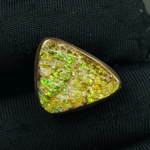 Natural Ammolite Gemstone | Cabochon Ammolite | Ammolite Stone | Loose Ammolite Gemstone | Jewelry Making