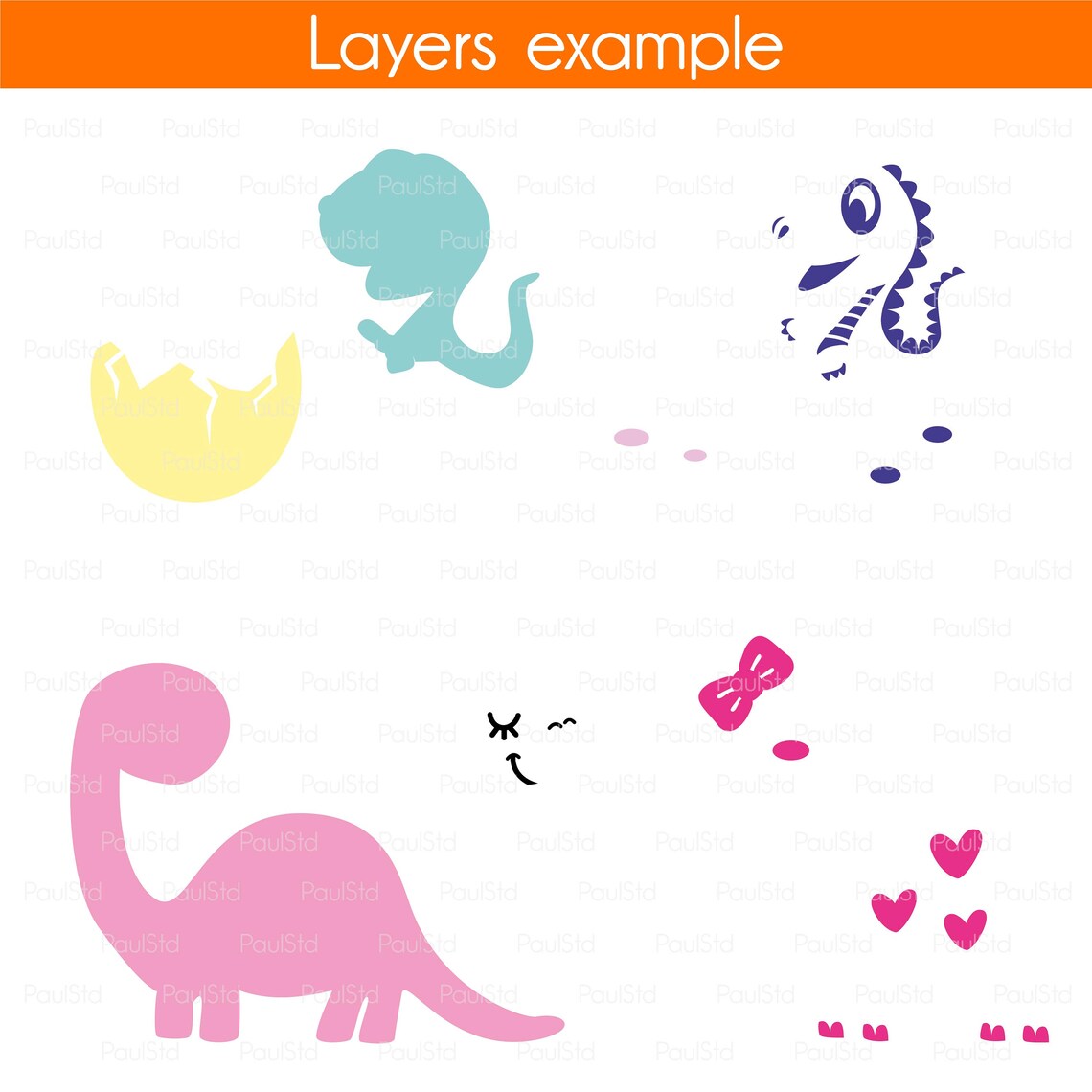 Dinosaur Bundle Svg - Dino Bundle Png - Baby Dinosaur Svg - Cute Dino ...