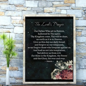 The Lords Prayer | PRINTABLE | Inspirational | Encouraging | Motivational