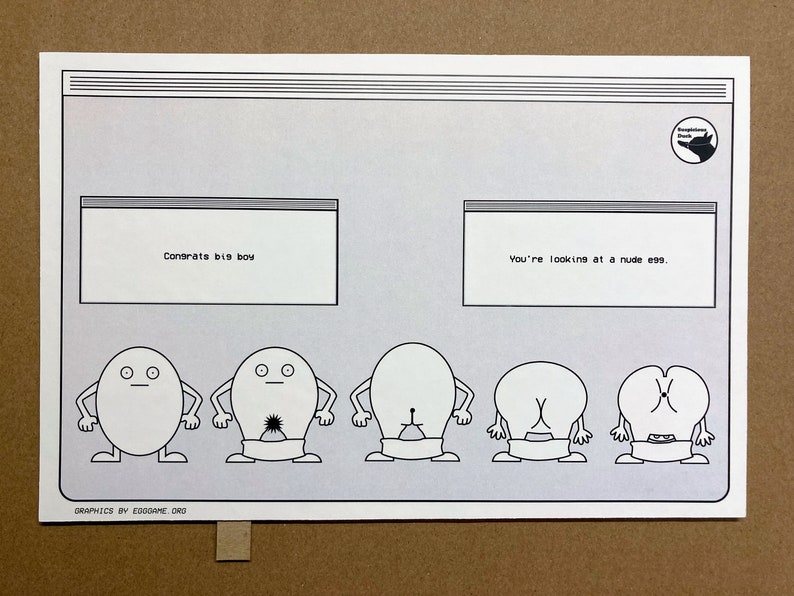 I Think You Should Leave Interactive Egg Game Etsy UK