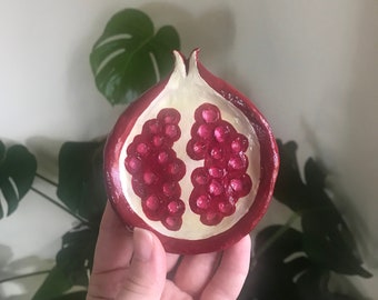pomegranate trinket dish / jewellery tray