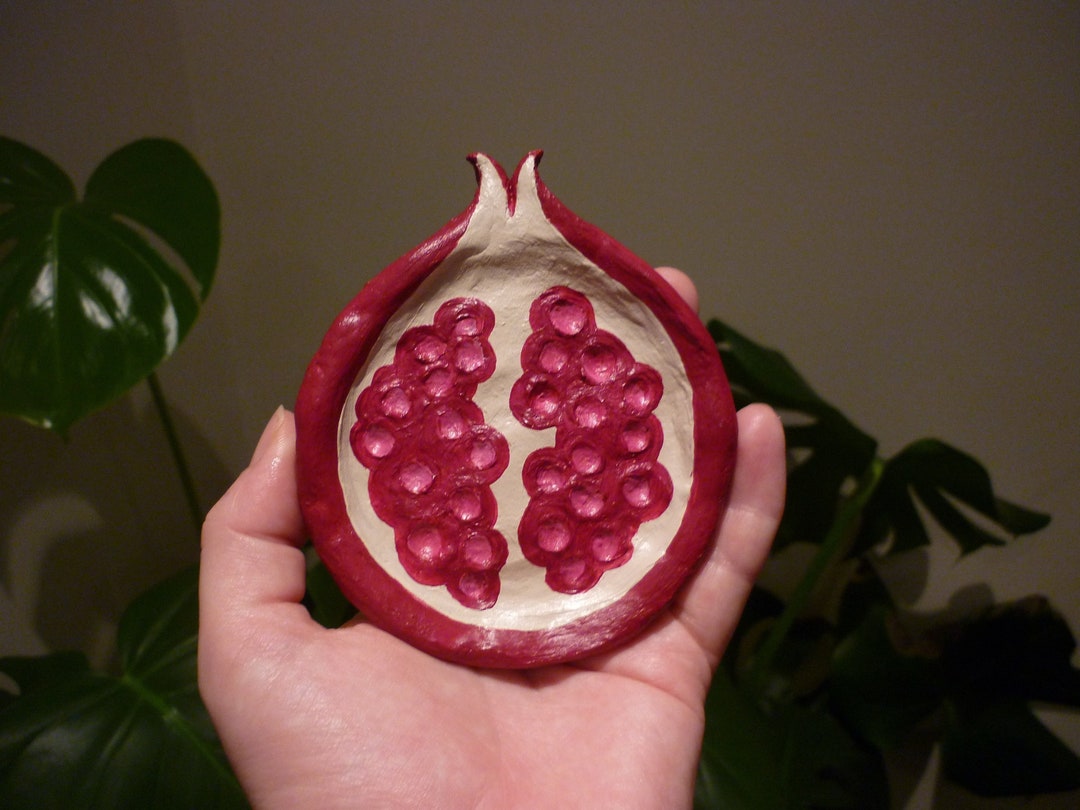 Pomegranate Trinket Dish / Jewellery Tray - Etsy UK