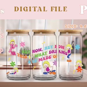 Lizzie Mcguire, Lizzie Mcguire PNG, Lizzie Mcguire Libbey Wrap, 16 Unzen digitales Glas kann wickeln, daraus werden Träume, Hilary Duff png