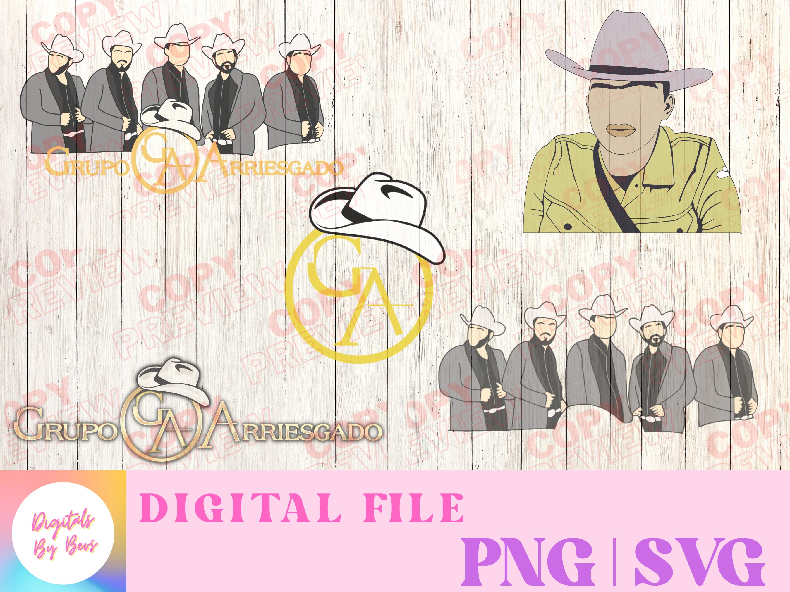 Grupo Arriesgado Digital Download, Panter Belico PNG, Panter Belico SVG