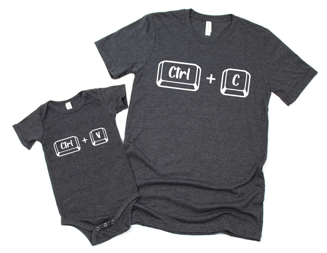 Ctrl C and Ctrl V Tshirt, Copy Paste Matching Shirt, Funny Family Shirt