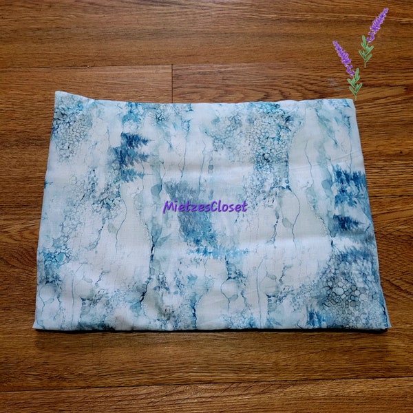 Sleepytime Lavender Pillow - Washable 100% Cotton 8x11 - Removable Insert - Handmade - All Natural Aromatherapy