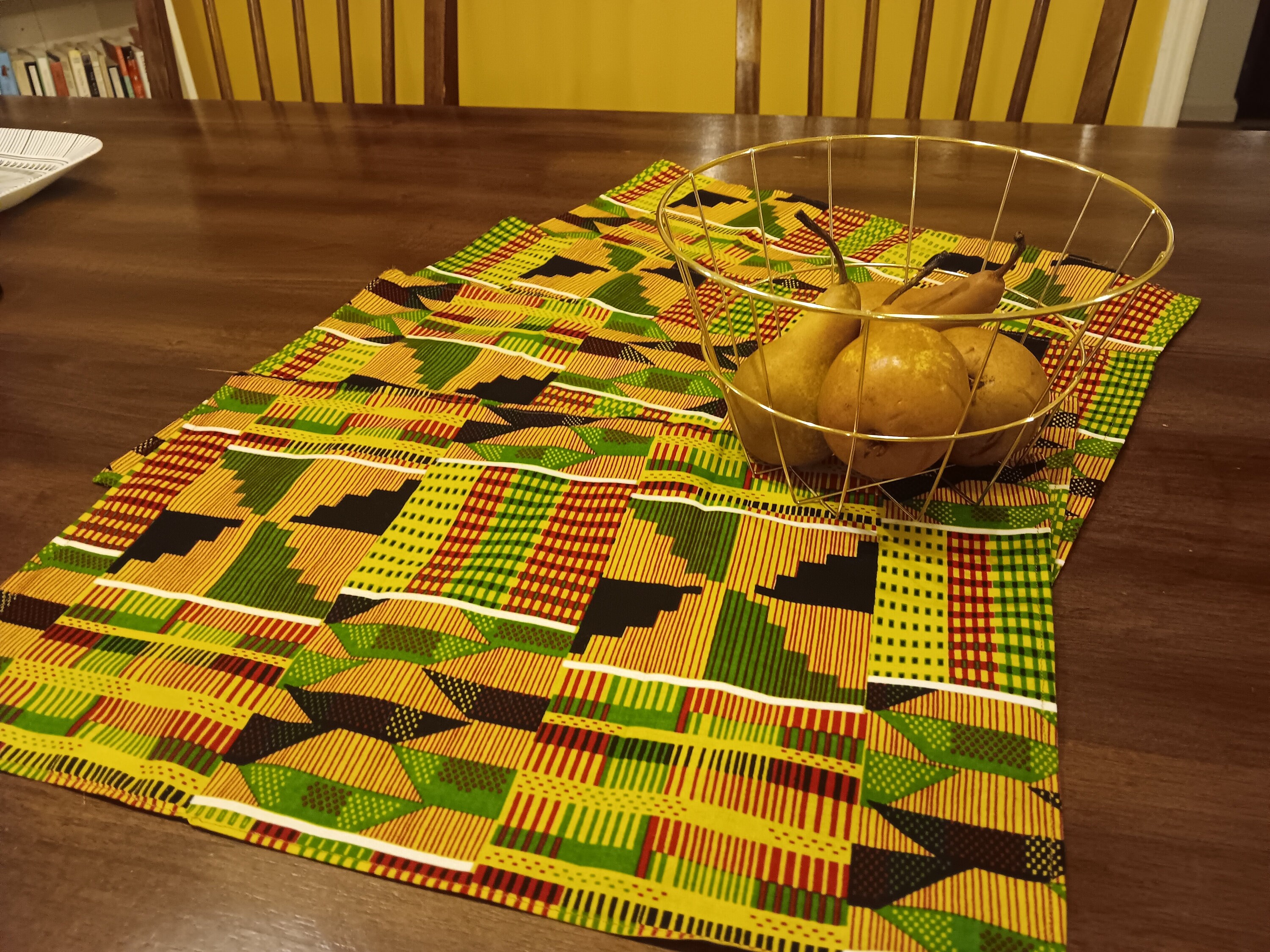 Kwanzaa Placemats Ghana Print Kente Fabric Etsy