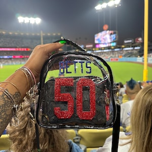Custom Bling Clear Crossbody Stadium Bag