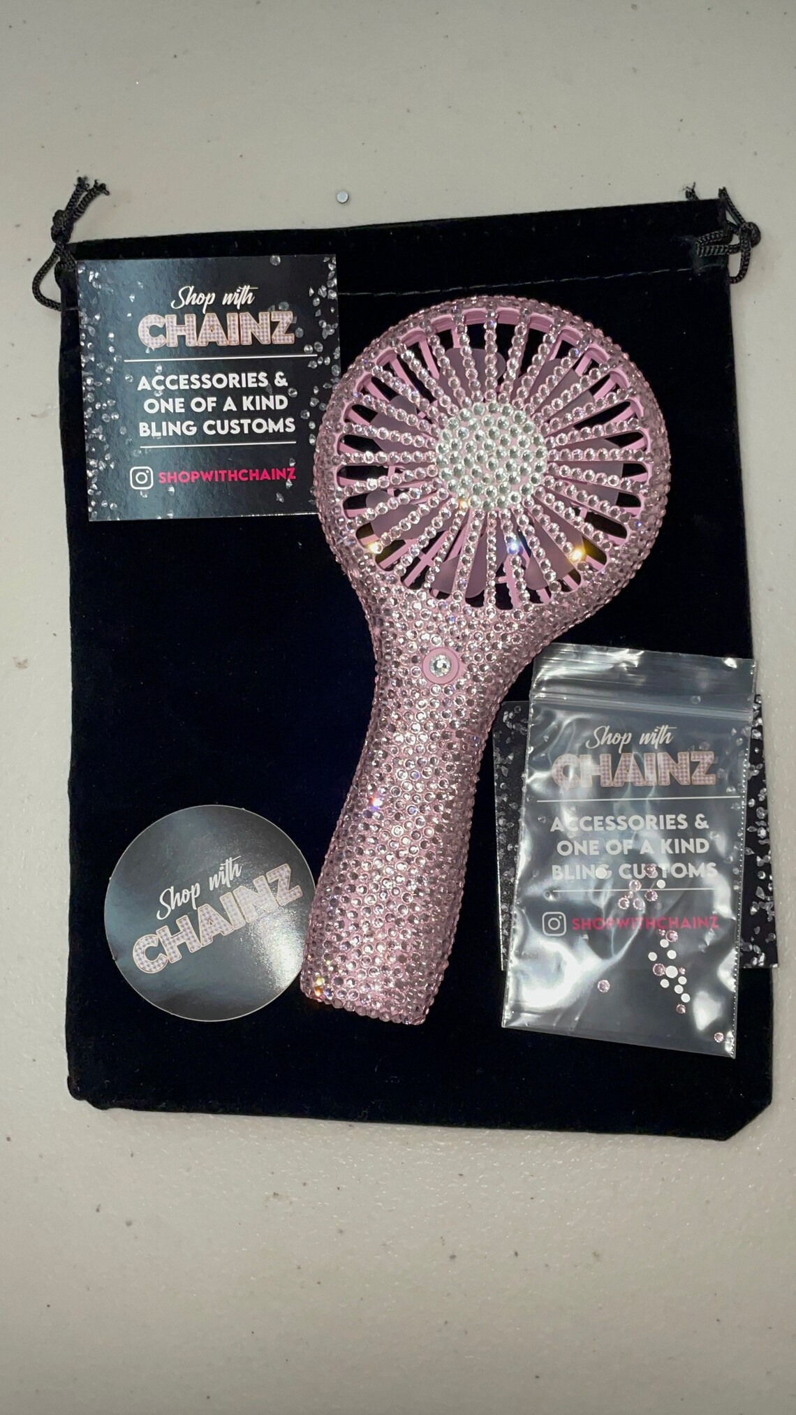Bling Rechargeable High Quality Handheld Personal Fan Lash Etsy