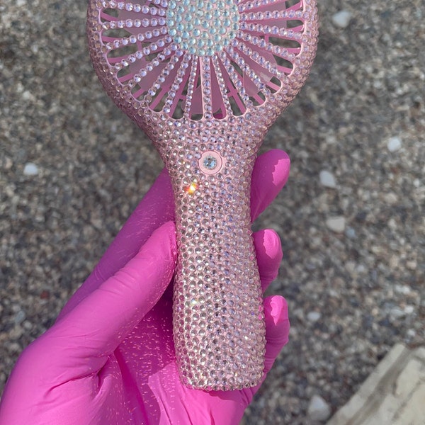 Bling Rechargeable High Quality Handheld Personal Fan | Lash Tools | Portable fan | rhinestone fan