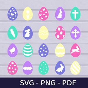 Easter Egg Svg, Silhoutte Eggs Cricut, Easter Cut File, Easter Svg, Egg Svg, Easter Egg Cut File for Cricut Silhouette, Easter Egg Png