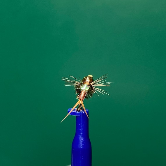 Copper John! Well known to be one of the best patterns ever. Very durable. Fly Fishing Flies from Etsy's Best Selling Fishing Shop!