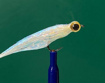 Micro Minnow – Großes Auge! Toller Köderfisch-Attraktor! Eine der besten Fliegenfischerfliegen. Stilles Wasser, Bäche und Flüsse!