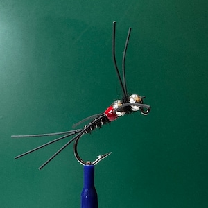 Lucky Stone .... Double Silver Tungsten Beads! Super buggy KILLER STONEFLY! Perfect motion, weight and size. Ideal Euro and Indicator Stone!