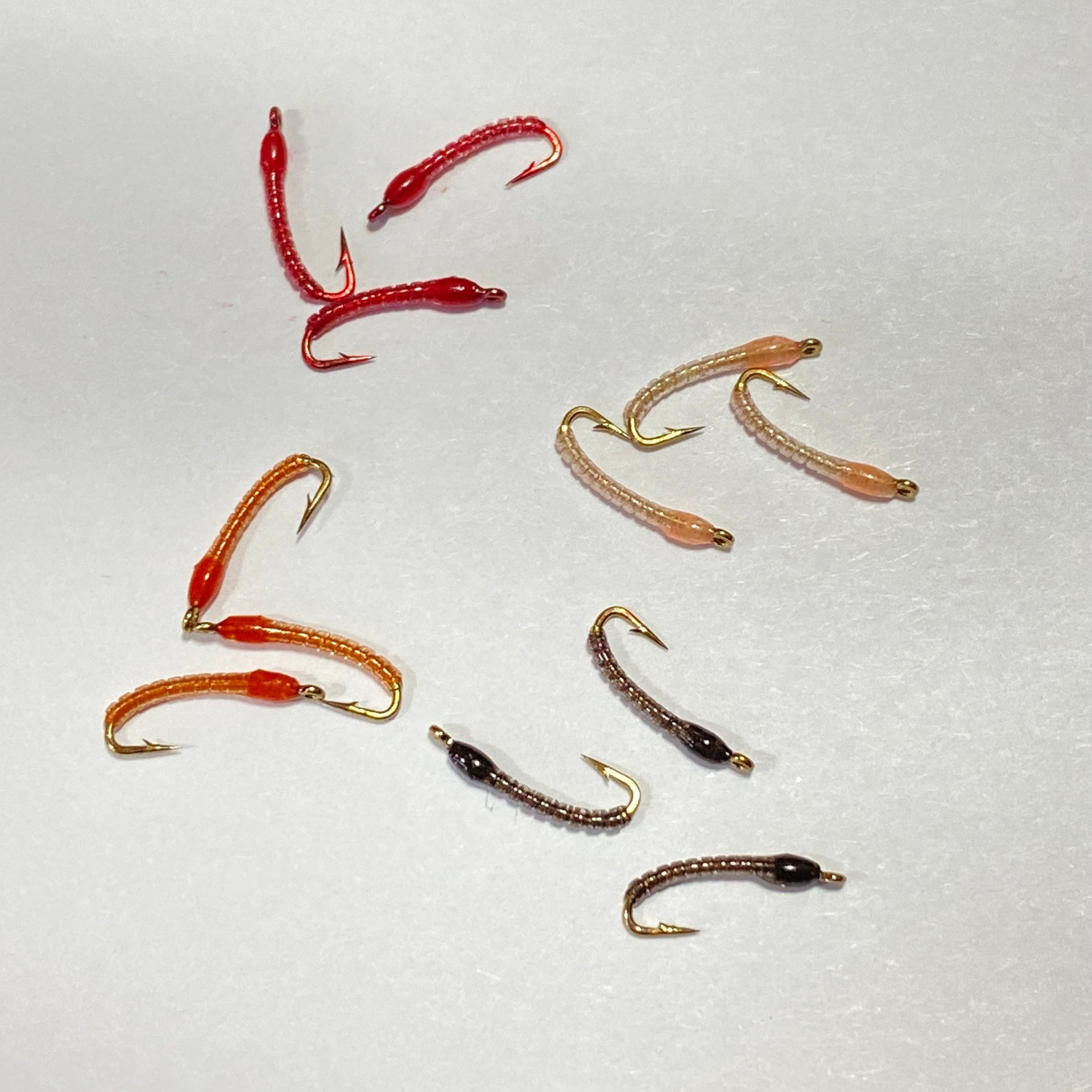 Red Annelid. One of the BEST Fly Fishing Flies. Great Euro Etsy