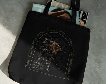 Wyld Thing Lyric Inspired Grunge Rose | Eco Tote Bag