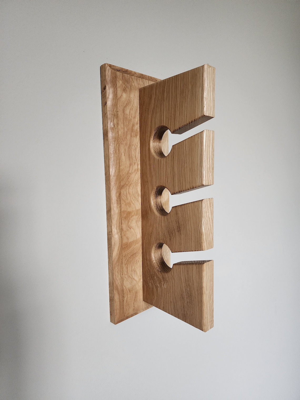 Modern Oak Hat Rack - Etsy