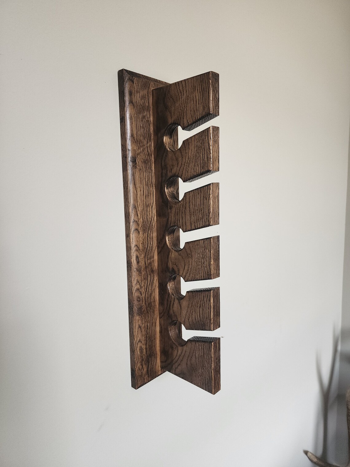 Modern Oak Hat Rack - Etsy