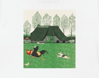 Cottagecore T Shirt-Rooster Shirt-Meme Shirt-Kippen Shirt-Hanen Shirt-Hond-Country Shirt-Boerderij Dieren-Hanen-Grappig Shirt-Farm-Barn-ECO
