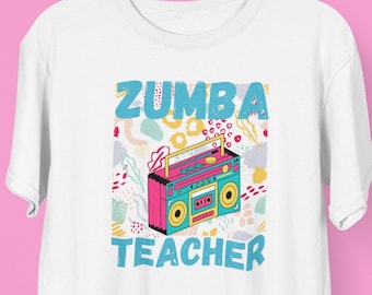 Zumba Leraar-Zumba T Shirt-Zumba Shirts-Zumba Instructeur Gift-Workout Kleding-Gym Sport Cross Training Fit-Fits Fitness Routine-Moeder Gift-