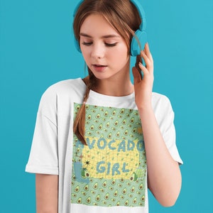 Avocado Shirt-Retro Avocado Shirts-Vegan-Vegan Shirt-Aesthetic Clothes-Avocado Gift-Botanical Shirt-AVOCADO-Gift for Women-Eco Friendly-Tee