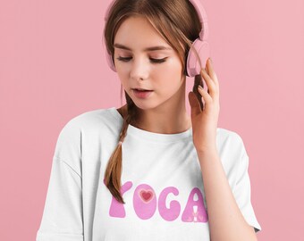 Yoga Shirt-Retro Shirt-Y2K Kleding-Hippie Shirt-Shirts voor Workout Good Vibes Mental Health Meditatie Gym Fitness Sport Pilates-Yoga Gift