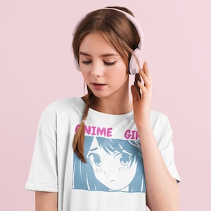 Anime Girl Shirt-Harajuku Shirt-Vintage Anime Shirt-Aesthetic Manga Shirt-Trendy Manga Girl Tee-Anime lover Gift-Cute Japanese Tee-Anime Tee