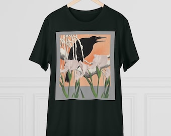 Entomology T shirts-Bird Shirt-Crowes Shirt-Raven Costume-King Crow Shirt-Dark Academia Shirt-Blackbird Goth Shirt-Gothic-CROWS-Crow Cosplay