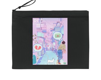Anime Cosmetische Tassen-Leuke Kawaii Make Up Tas voor Vrouwen-Japan Manga Zipper Pouch-Harajuku Makeup Bag-Anime Pouch Portemonnee-Cadeau voor Haar-Verjaardag
