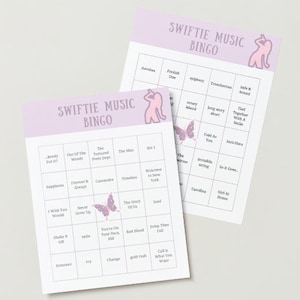 Swiftie Music Bingo