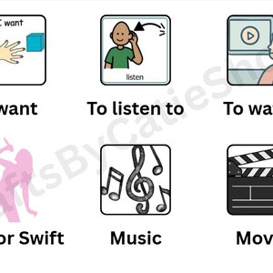 Pop Star PECS Board (Basic Version)