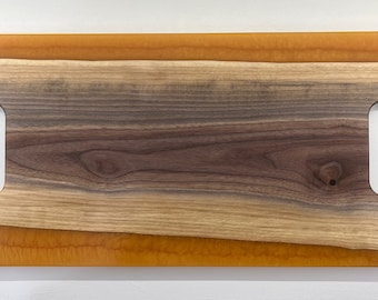 Gold Epoxy Black Walnut Charcuterie Board