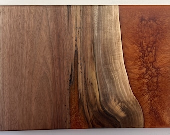 Copper Epoxy Black Walnut Charcuterie Board