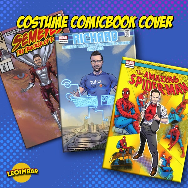 Custom and Personalized Comic Book Cover for Gift