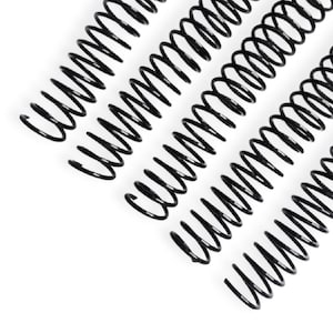 5 Pack - 5/8&quot; Binding Spirals for Coil Binding Documents, Planners and More!