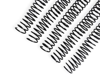 5 Pack - 1" Binding Spirals for Spiral Binding Documents, Planners and More!