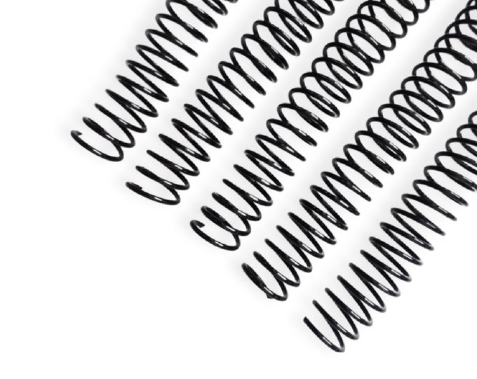 5 Pack - 1" Binding Spirals for Spiral Binding Documents, Planners and More!
