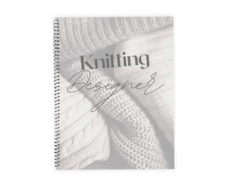 Knitting Designer Journal / Project planner - Organize, Design, Plan 20 Knitting Projects