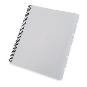 Custom Spiral Bound Document Printing with Laminated Cardstock Cover & Tab Dividers