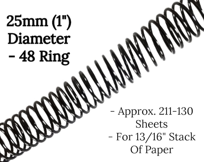 Featured listing image: 5 Pack - 1" Binding Spirals for Coil Binding Documents, Planners and More!