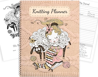Knit Stitches Knitting Journal - 100 Knitting Project Planner Pages