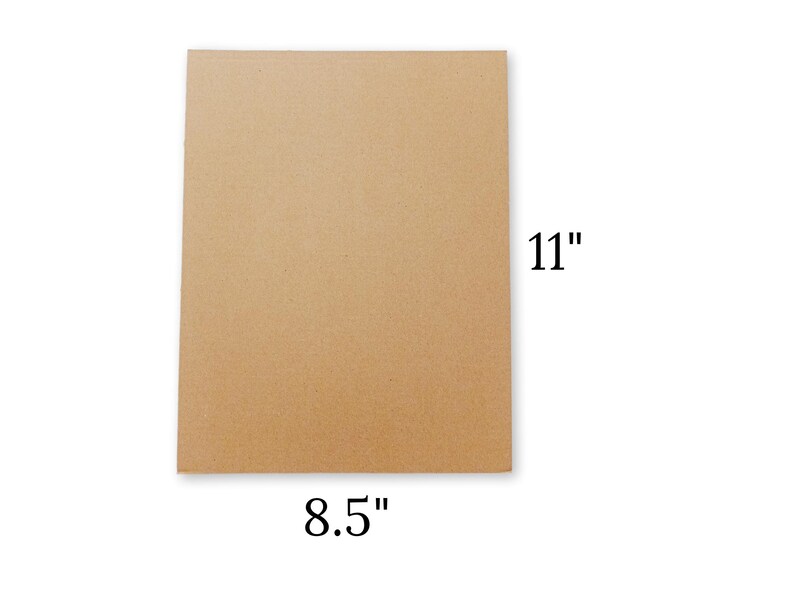 Letter size Corrugated Cardboard Sheets for diy bookbinding covers and crafts