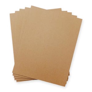 Letter size Corrugated Cardboard Sheets for diy bookbinding covers and crafts