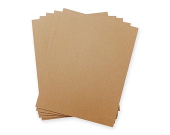 Corrugated Cardboard Sheets - Letter Size, 1.5 mm thickness great for DIY Book Covers and Crafts - 10 pk
