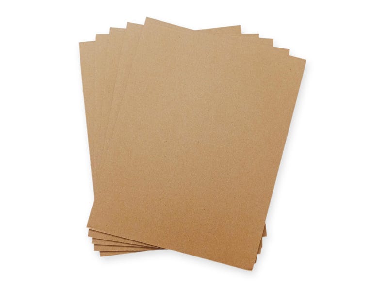 Letter size Corrugated Cardboard Sheets for diy bookbinding covers and crafts